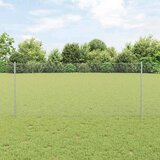  Heksagonalna ograda s stubom 10 x 1 m Pocinčani čelik Srebrna | shoptok.hr