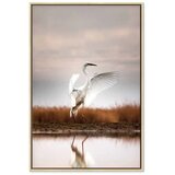  Slika - Autumn by the Lake (1 Part) Vertical 40x60 U prirodnom drvenom okviru | shoptok.hr