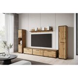 MID.YOU Dnevni Regal Bogota Xl, Barva Hrasta, Črna, 4-Delno | Shoptok.si