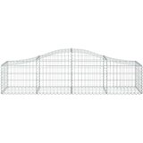  Lučne gabionske košare 2 kom 200x50x40/60 cm pocinčano željezo | shoptok.hr