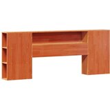  Knjižna postelja brez vzmetnice vošč. rjava 200x200 cm borovina | Shoptok.si