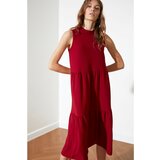 Trendyol Midi tamnocrvena ženska haljina Cene
