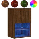 TV ormarić s LED svjetlima boja smeđeg hrasta 40,5x30x60 cm | shoptok.hr
