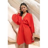 TRENDYOLMILLA Ženska haljina Tbess25El00082, Crvena Cene