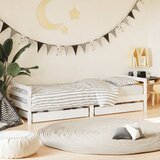 Maison Chic Otroška postelja - Otroški ležaj - Otroški posteljni okvir s predali bel 90x200 cm trdna borovina, (21698372) | Shoptok.si