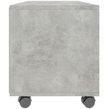 TV ormarić s kotačima boja betona 90x35x35 cm konstruirano drvo | Eponuda.ba