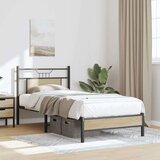 vidaXL Posteljni okvir brez vzmetnice hrast 90x200 cm inženirski les | Shoptok.si