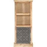  Visoka komoda s vratima 45 x 32 x 110 cm od masivnog drva manga | shoptok.hr