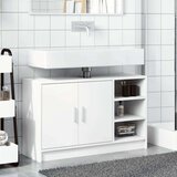 vidaXL Omarica za umivalnik bela 90x29x55 cm inženirski les | Shoptok.si