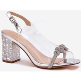 S. BARSKI Transparent Heeled Sandals D&A | Shoptok.si