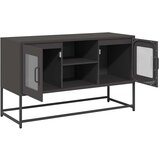 vidaXL TV omarica črna 100,5x39x60,5 cm jeklo | Shoptok.si