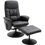 Nesta Sprostitveni masažni stol z naslonom za noge, shranjevalni prostor, 10 vibracijskih točk, umetno usnje, črn, 76 x 81 x 105 cm, (5000493404) Slike
