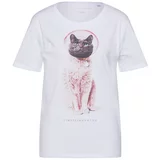 EINSTEIN & NEWTON Majica 'Astro Cat' siva / prljavo roza / bijela