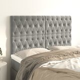 vidaXL Uzglavlja 4 kom svjetlosivi 72x7x78/88 cm baršunasti Cijene