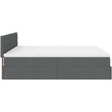 vidaXL otomanski okvir kreveta s madracima tamnosivi 200x200cm tkanine | shoptok.hr