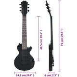 vidaXL Električna gitara za djecu s torbom crna 3/4 30 | shoptok.hr