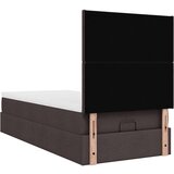 vidaXL Otomanski posteljni okvir z vzmetnico rjav 80x200 cm blago, (21611204) | Shoptok.si