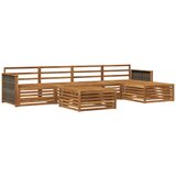 vidaXL Zunanja garnitura za sedenje 6 pcs Naravna Masiven les akacije, (5000269328) | Shoptok.si