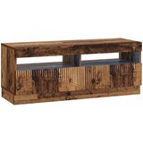  LED TV kabinet HOORN 3 kom. Staro drvo Konstruirano drvo Siva 100 x 35 x 40 cm | shoptok.hr