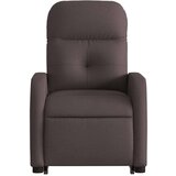 vidaXL Naslanjač s funkcijo vstajanja temno rjavo blago, (20927550) | Shoptok.si