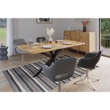 MID.YOU JEDILNA MIZA, masivno akacija barva tikovine | Shoptok.si