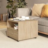 vidaXL Klubska mizica sonoma hrast 55x55x40 cm konstruiran les | Shoptok.si
