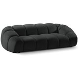 Micadoni Home Črna žametna sedežna garnitura 254 cm Diana – | Shoptok.si