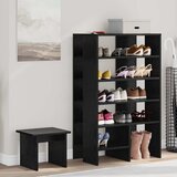  Ormar za cipele s policom 2 pcs Crni hrast Konstruirano drvo | shoptok.hr