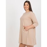RELEVANCE Dress-RV-SK-6274.36P-camel | Shoptok.si