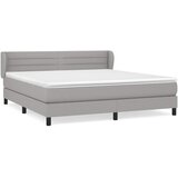  Krevet box spring s madracem svjetlosiva 160x200 cm tkanina | shoptok.hr