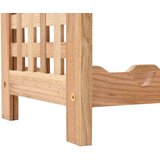vidaXL Stalak za vino za 25 boca od masivne orahovine 63 x 25 x 73 cm | shoptok.hr