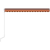 Tenda na automatsko uvlačenje 400 x 300 cm narančasto-smeđa | Eponuda.com