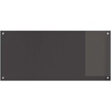 vidaXL Kuhinjska zidna obloga Tamno siva Staklo 110 x 50 cm Čvrsta | shoptok.hr