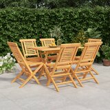 vidaXL 7-dijelni vrtni blagovaonski set od masivne tikovine | shoptok.hr