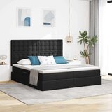  Postelja s shranjevanjem Črna 180 x 200 cm Umjetno usnje, (5000099528) | Shoptok.si
