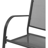  Vrtna klupa 108 cm čelična mrežasta antracit | Eponuda.com