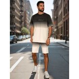 DStreet Komplet męski ombré biały | Shoptok.si