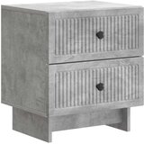  Noćni ormar Betonska siva 43 x 34,5 x 47,5 cm Konstruirano drvo | shoptok.hr