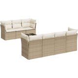 vidaXL 8-dijelni set vrtnih sofa od poliratana s jastucima bež | shoptok.hr