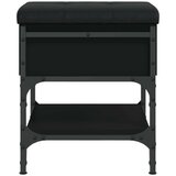  Klupa za cipele crna 42 x 42 x 45 cm od konstruiranog drva | shoptok.hr