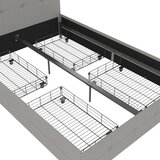 Støraa Siva oblazinjena zakonska postelja s prostorom za shranjevanje 140x200 cm Rose – | Shoptok.si