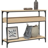  Konzolni stolić s policom Sonoma hrast 100x29x75 cm Konstruirano drvo | shoptok.hr