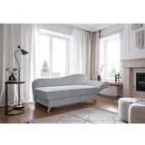 Miuform Svetlo siv ležalnik iz rebrastega žameta (desni kot) Chic Charlotte – | Shoptok.si