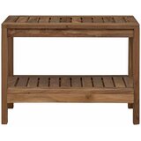  Bočni stol za kupaonicu s pohranom Prirodna 60 x 30 x 45 cm | shoptok.hr