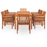  9-dijelni vrtni blagovaonski set s jastucima bagremovo drvo | shoptok.hr