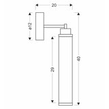 LED zidna lampa CORTE LED/10W/230V crna | Eponuda.com