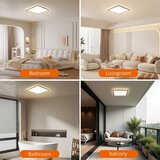  Brilagi - LED kupatilsko plafonsko svetlo ULTRA TANKO LED/24W/230V 42x42 cm ružičasto zlato IP54 | Eponuda.com