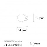 Opviq Zidna lampa, 942FLG2110 | shoptok.hr