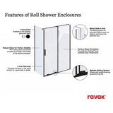 Ravak X08VG0C00Z1SET120ROPS100 Roll RODP2+ROPS 120 x 100 pravokotna tuš kabina | Shoptok.si