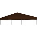 vidaXL Streha za paviljon 310 g/m² 3x3 m rjava, (20580651) Cene